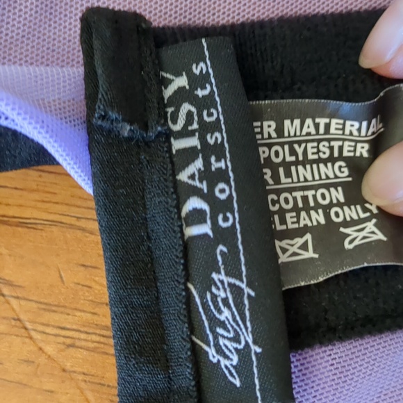 Sheer Lilac Bustier Top XL - Picture 5 of 6